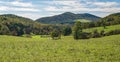 A Scenic View of a Mountain Farm